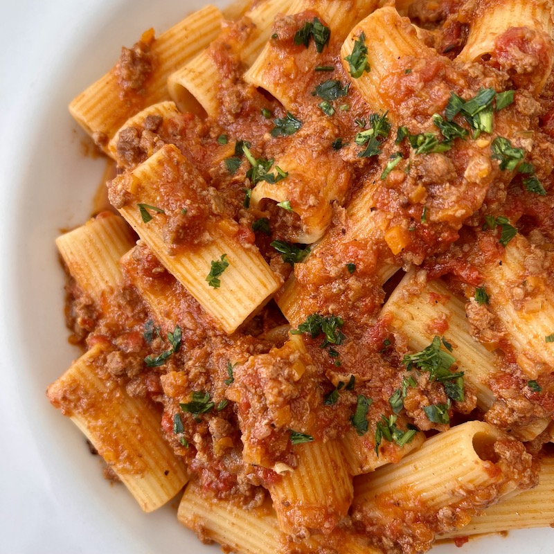 Rigatoni Bolognese