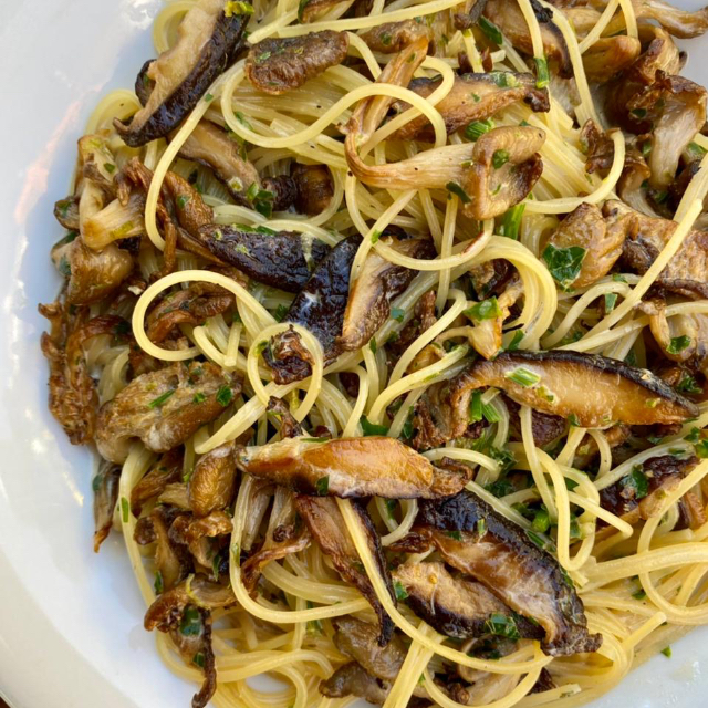 Spaghettini Mushrooms